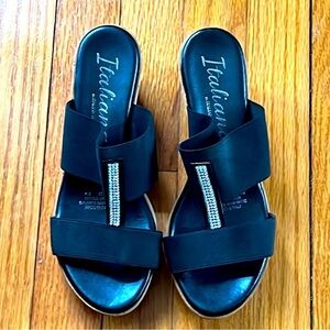 Italiana Wedge Slip on Sandal’s